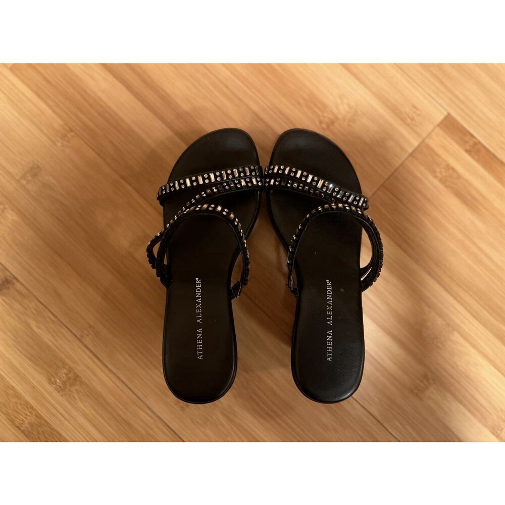 Athena Alexander Women’s Heels Size 5.5 | Fancy, Black, Open Toed